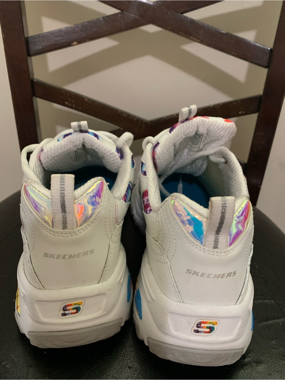 Skechers D’Lites Women’s Sneakers Size 9.5 White Multi Tie Dye
Description:
Ske - Picture 6 of 7